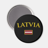 Aimant Lettonie d'or (Recto/Verso)