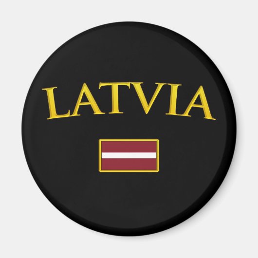 Aimant Lettonie d'or (Devant)