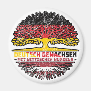 Aimant Lettonie Letton Allemand Allemagne Arbre Racine