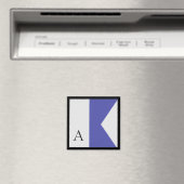 Aimant Lettre A de l'alphabet magnétique du drapeau nauti (In Situ (Lave-vaisselle))