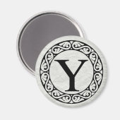 Aimant LETTRE Alphabet Grec Upsilon (Recto/Verso)