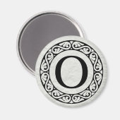 Aimant LETTRE AlphabET GRECQUE Omicron (Recto/Verso)