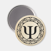 Aimant LETTRE AlphabET GRECQUE PSI (Recto/Verso)