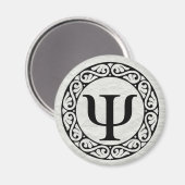 Aimant LETTRE AlphabET GRECQUE PSI (Recto/Verso)