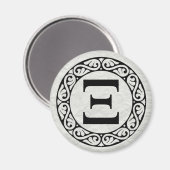 Aimant LETTRE AlphabET GRECQUE XI (Recto/Verso)