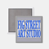 Aimant LETTRE BLEUE FIG Street Studio (Recto/Verso)