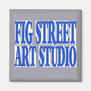 Aimant LETTRE BLEUE FIG Street Studio