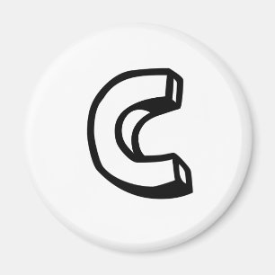 Aimant Lettre C