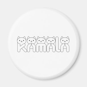 Aimant LETTRE Cat DE Kamala Président 2024