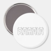 Aimant LETTRE Cat DE Kamala Président 2024 (Recto/Verso)