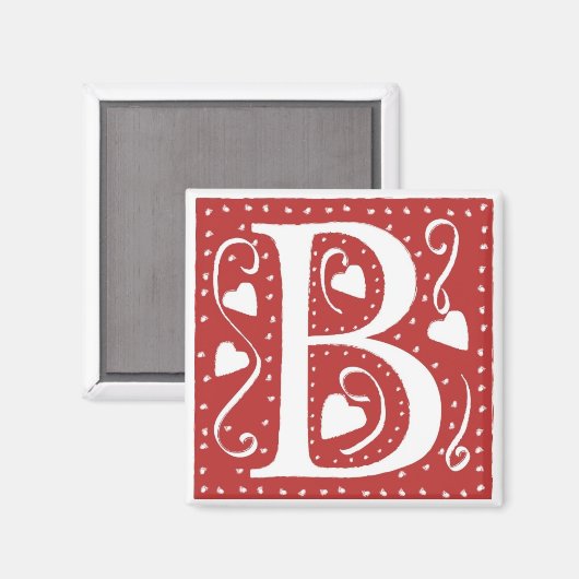 AIMANT LETTRE COEUR MARIAGE B (Recto/Verso)