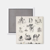 Aimant Lettre D d'un alphabet, 1832 (Recto/Verso)