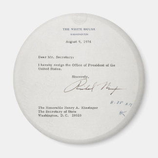 Aimant Lettre de démission du Président Richard M. Nixon
