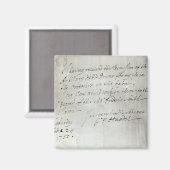 Aimant Lettre de George Frederick Handel (Recto/Verso)