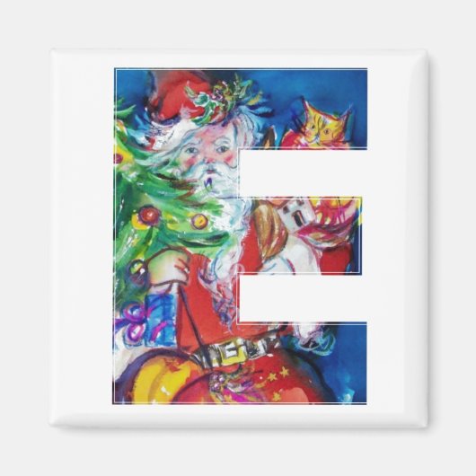 AIMANT LETTRE DE NOËL / PÈRE NOËL AVEC ARBRE DE NOËL (Devant)