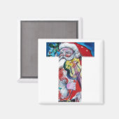 AIMANT LETTRE DE NOËL / PÈRE NOËL AVEC MONOGRAM DE VIOLON (Recto/Verso)