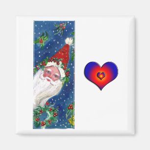 AIMANT LETTRE DE NOËL / PÈRE NOËL RED RIBBON MONOGRAM