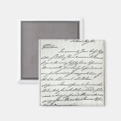 Aimant Lettre de William IV à Lady Nelson (Recto/Verso)