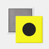 Aimant LETTRE DU Drapeau Nautique I (Inde) (Recto/Verso)