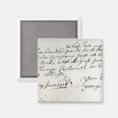 Aimant Lettre écrite par Handel, juin 1716 (Recto/Verso)