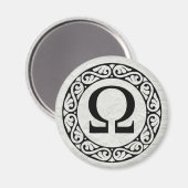 AIMANT LETTRE GRECQUE ALPHABET OMÉGA (Recto/Verso)