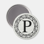 AIMANT LETTRE GRECQUE ALPHABET RHO (Recto/Verso)