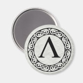 AIMANT LETTRE GRECQUE ALPHABÈTE LABDA (Recto/Verso)