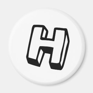 Aimant Lettre H