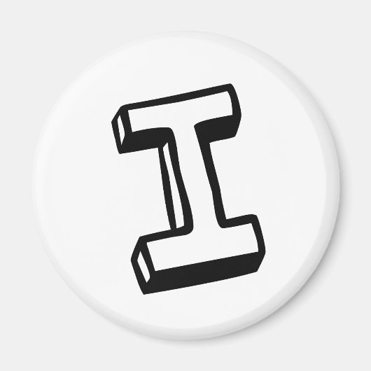 Aimant Lettre I (Devant)