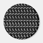 Aimant Lettre initiale A monogramme (Devant)