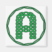 Aimant Lettre Initiale A Monogramme En Style Celtique (Devant)