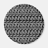 Aimant Lettre initiale M (Devant)