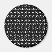 AIMANT LETTRE INITIALE MONÂTRE S (Devant)