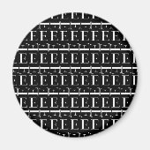 Aimant Lettre initiale monogramme E (Devant)