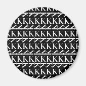 Aimant Lettre initiale monogramme K (Devant)