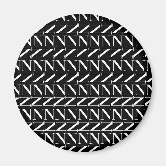 Aimant Lettre initiale monogramme N (Devant)