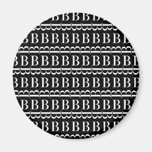 AIMANT LETTRE INITIALE MONOGRAPHIQUE B