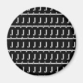 AIMANT LETTRE INITIALE MOYENNE J (Devant)