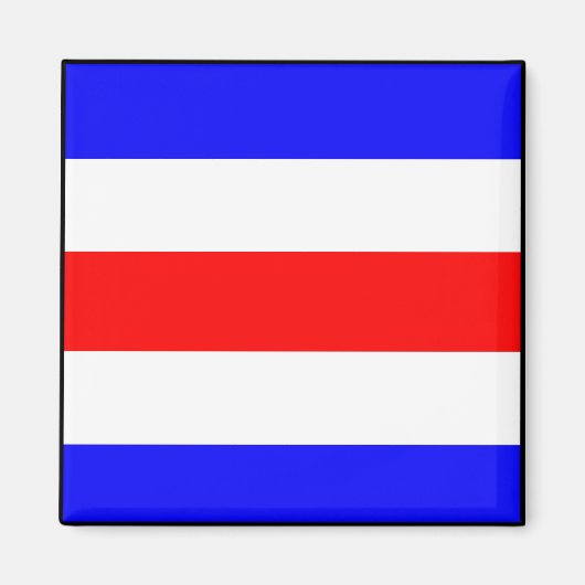 Aimant Lettre internationale du pavillon maritime nautiqu (Devant)