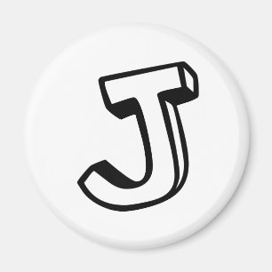 Aimant Lettre J
