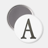 AIMANT LETTRE MONOGRAPHIQUE BÉTON A (Recto/Verso)