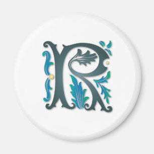 Aimant Lettre R monogramme
