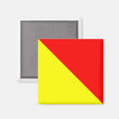 Aimant LETTRE SYNDICALE INDICATIF NUCLÉAIRE O (Oscar) (Recto/Verso)