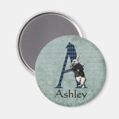 AIMANT LETTRE TAPIS BLANC A (Recto/Verso)