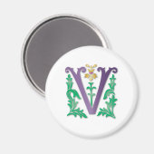 Aimant Lettre V Monogramme (Recto/Verso)