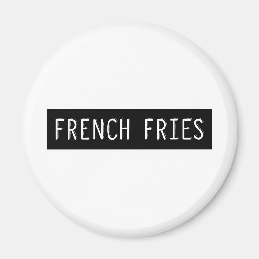 Aimant Lettres de vieille machine Fries (Devant)