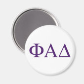 Aimant Lettres grecques Phi Alpha Delta (Recto/Verso)