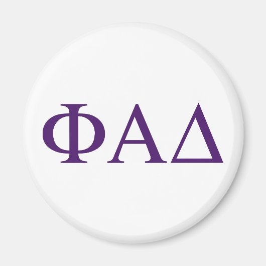 Aimant Lettres grecques Phi Alpha Delta (Devant)