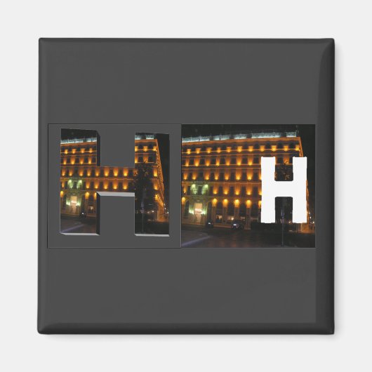 Aimant Lettres - H - Hôtel (Devant)