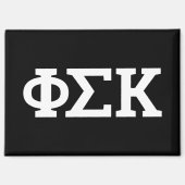Aimant Lettres Phi Sigma Kappa (Recto)